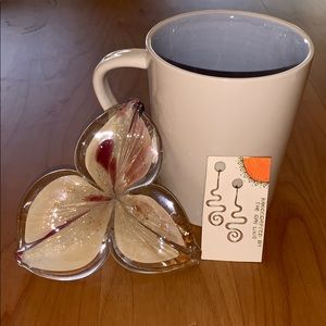 Silver swirl earrings